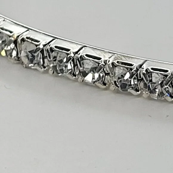 Silver Tone Rhinestone Headband - Picture 4 of 9